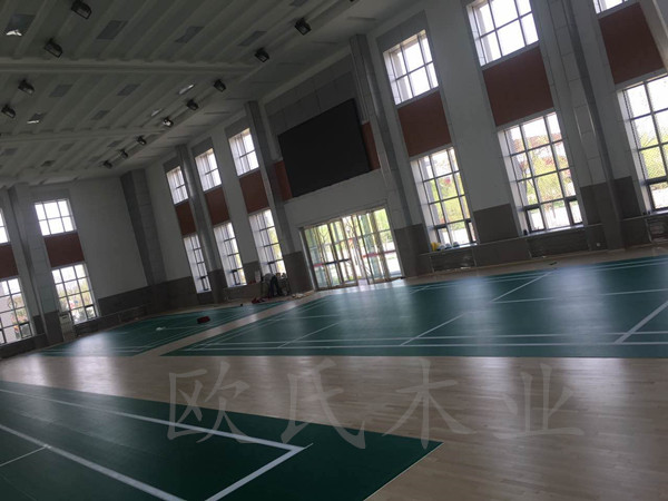 寧夏銀川消防總隊培訓基地室內(nèi)體育館運動木地板案例