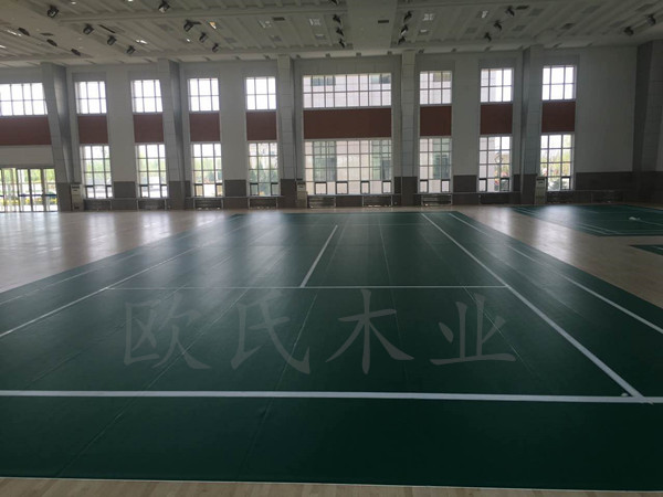 寧夏銀川消防總隊培訓基地室內(nèi)體育館運動木地板案例