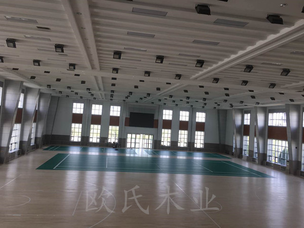 寧夏銀川消防總隊培訓基地室內(nèi)體育館運動木地板案例