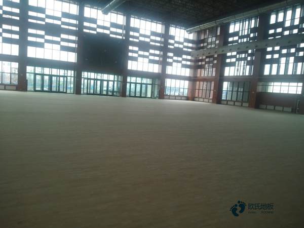拼接板實木運動地板單層龍骨結(jié)構(gòu)